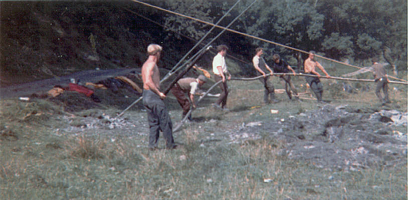 Electricity cables coming ashore at Point