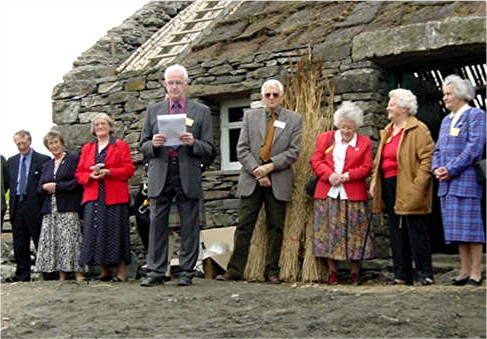 Donald Black opening the Cottage 19 August 2002