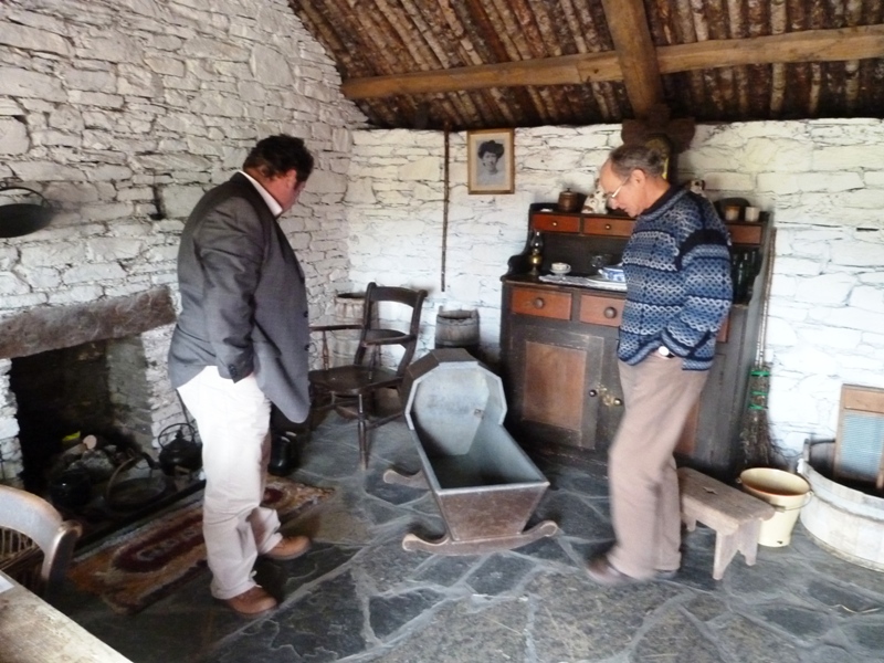David Adams McGilp, in the cottage with Bob Hay