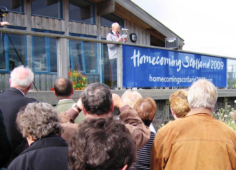 Duncan Livingstone opening Homecoming Scotland 19.07 2009