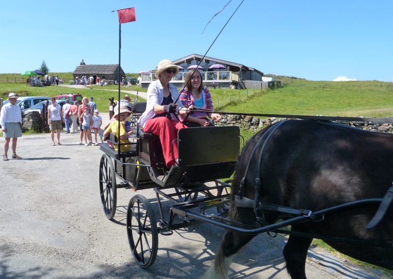 flora with Dot and horse Crofters’ and Crafters’ day 20 July 2013