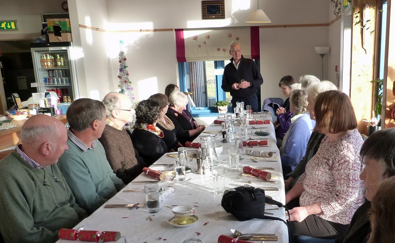 Volunteer's lunch. Beth Campbell farewell presentation December 2013