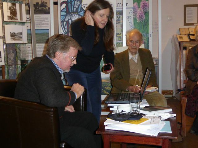 Helen Crossan with Alan Riach