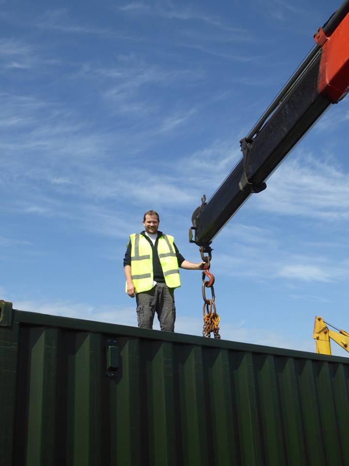 Storage Container arrives 9.06.2018