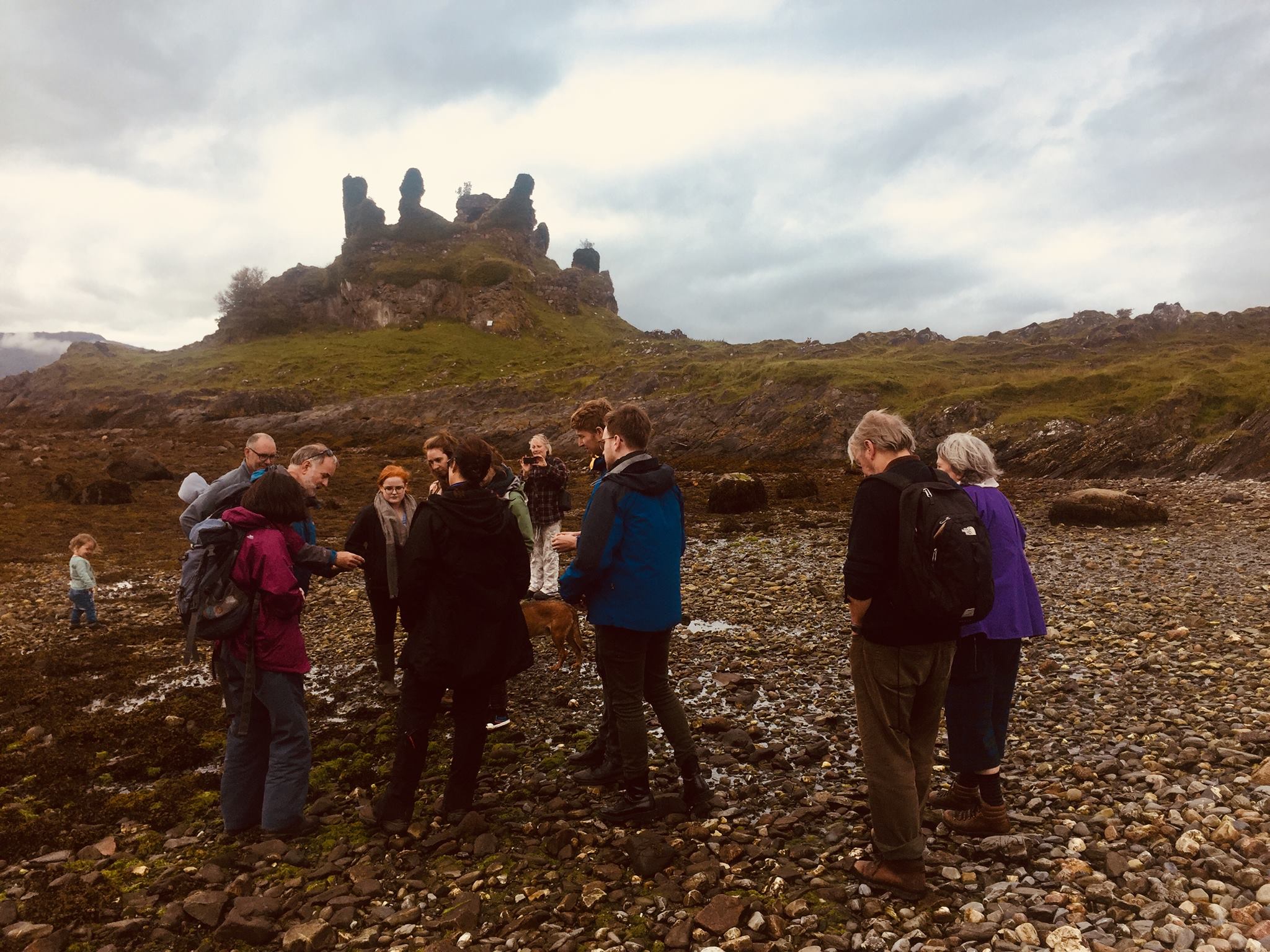Harvest festival walk to fish trap at Castle Coeffin 12.12.2018