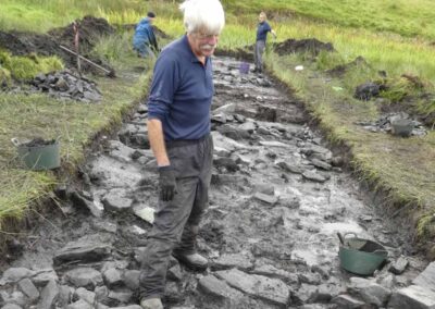 Big dig 2021 Trench 11 - Andy at the entrance 24.09.21