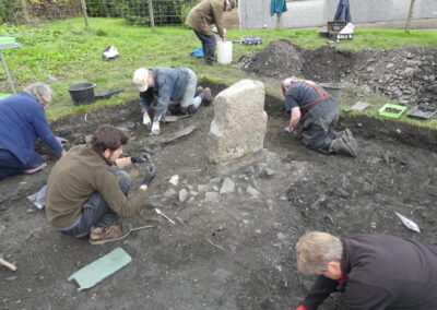 Careful digging round the Sanctuary Stone 2021