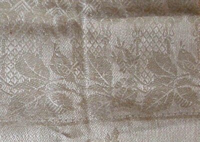 Detail of LISDD:2008.145&151 Probably handwoven, Damascene weave, mid 19thC