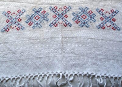 Detail of LISDD.2006.50 Powerloom Damascene weave, late 19thC