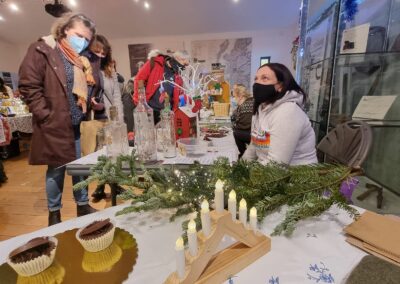 Decorations at the Christmas fair 2021