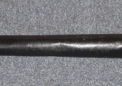 The Lismore lighthouse telescope. L 70 cm extending to 87 cm. Objective end diameter 6cm. Lismore Museum accession LISDD:2018.238.