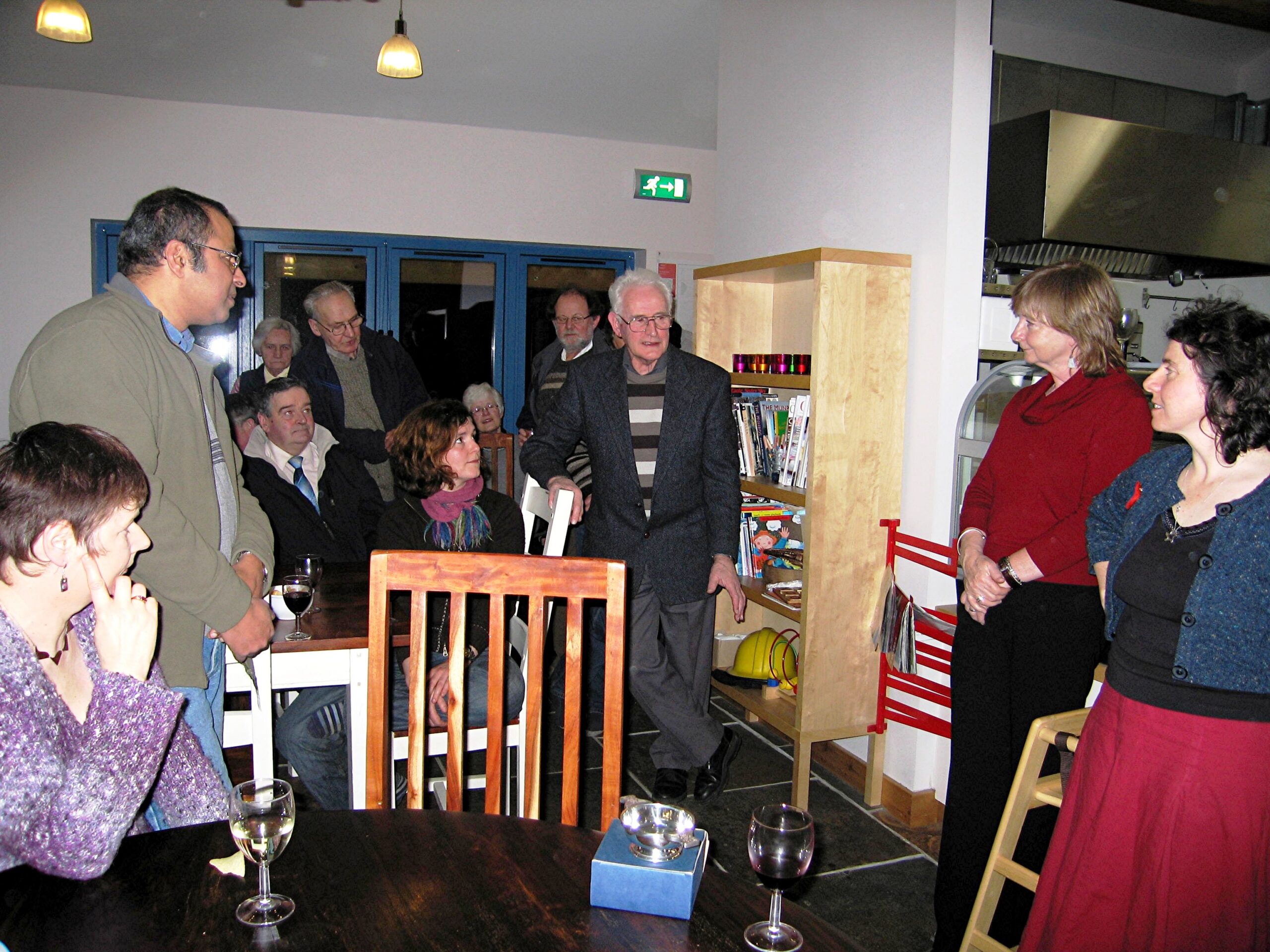 Curators' farewell Catherine gilles and jennifer Baker 1 02.2008