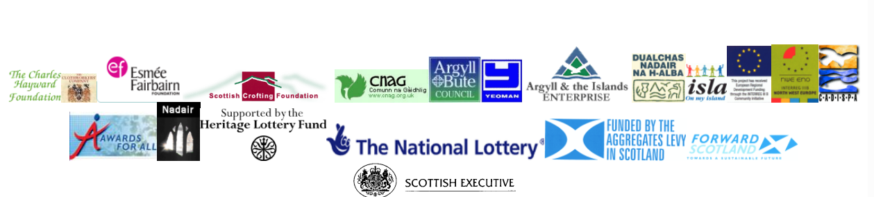 Curating in the community funding logos
