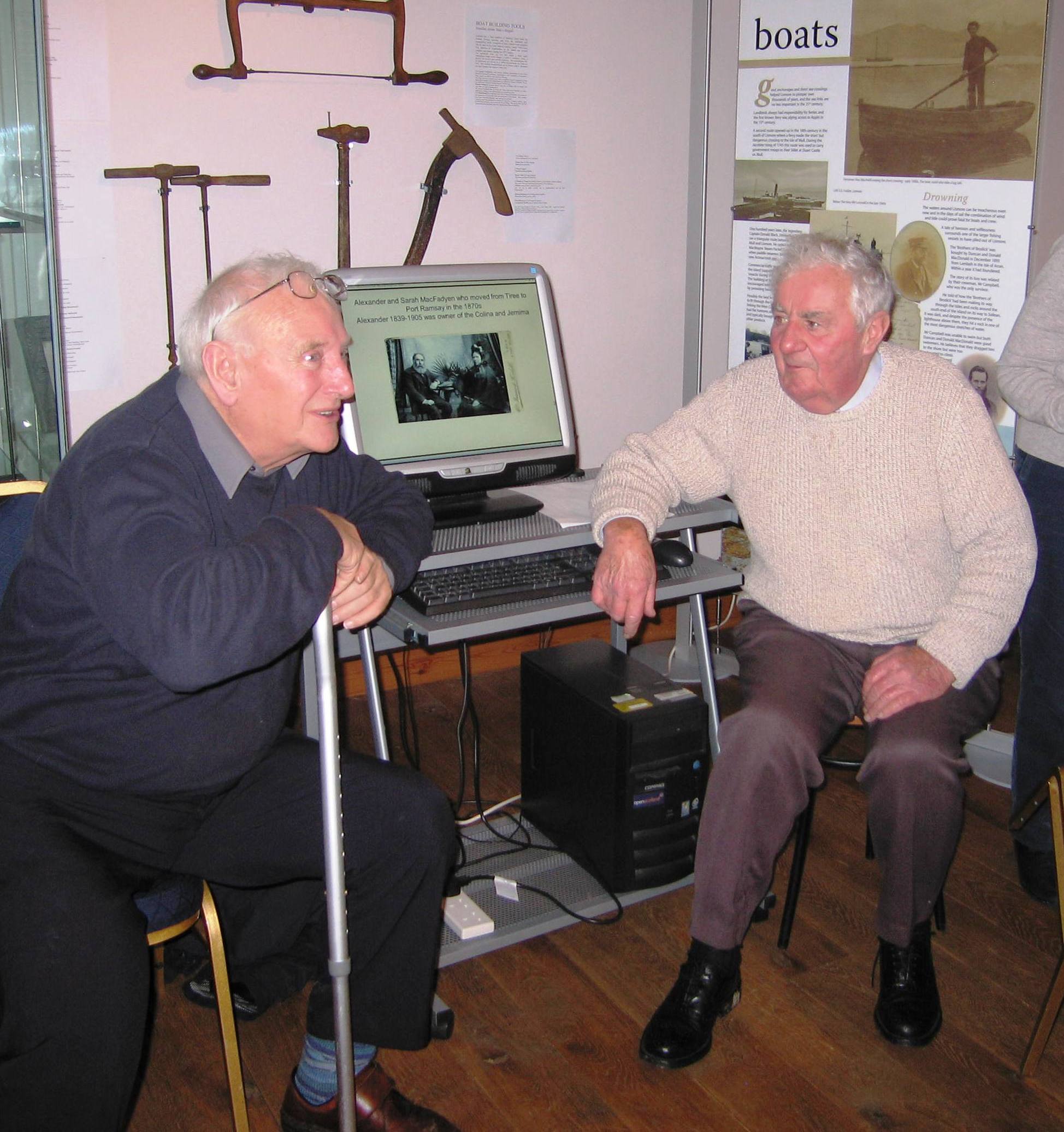 Sailing smack exhibition Calum MacCorquodale Mike Rich22.10.11